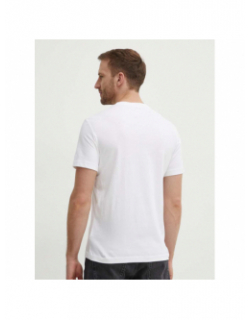 T-shirt brush logo blanc homme - Calvin Klein