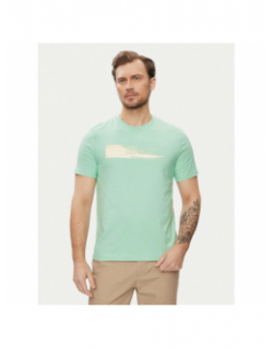 T-shirt brush logo vert d'eau homme - Calvin Klein