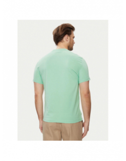 T-shirt brush logo vert d'eau homme - Calvin Klein