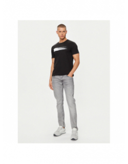 T-shirt brush logo noir homme - Calvin Klein