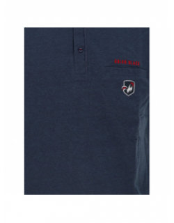 Polo manches courtes gentleman bleu marine homme - Union Black