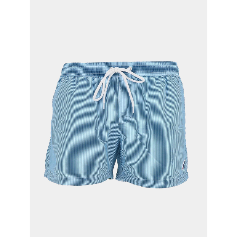 Short de bain rayé surf oslo bleu homme - Lagon Bleu