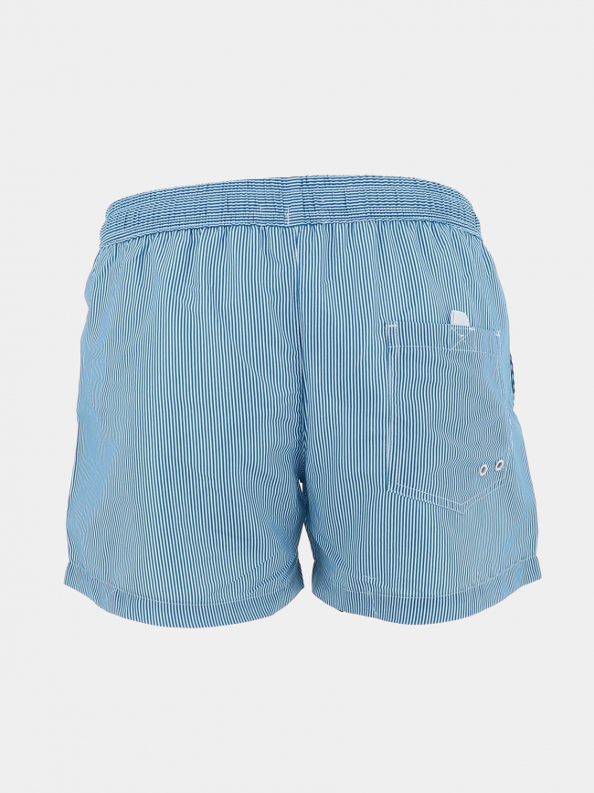 Short de bain rayé surf oslo bleu homme - Lagon Bleu