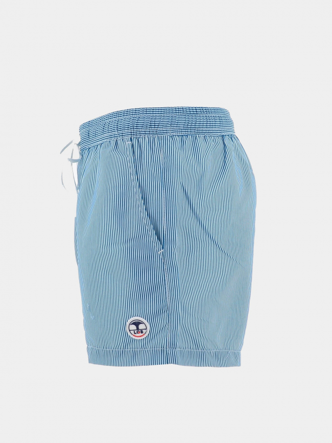 Short de bain rayé surf oslo bleu homme - Lagon Bleu