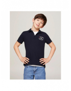 Polo monotype regular bleu marine enfant - Tommy Hilfiger