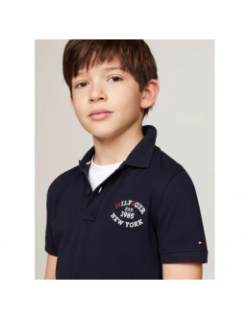 Polo monotype regular bleu marine enfant - Tommy Hilfiger