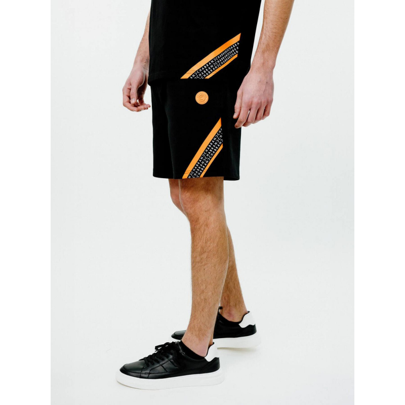 Short noir orange homme - Chabrand