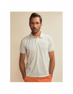 Polo signature beige chiné homme - Benson & Cherry