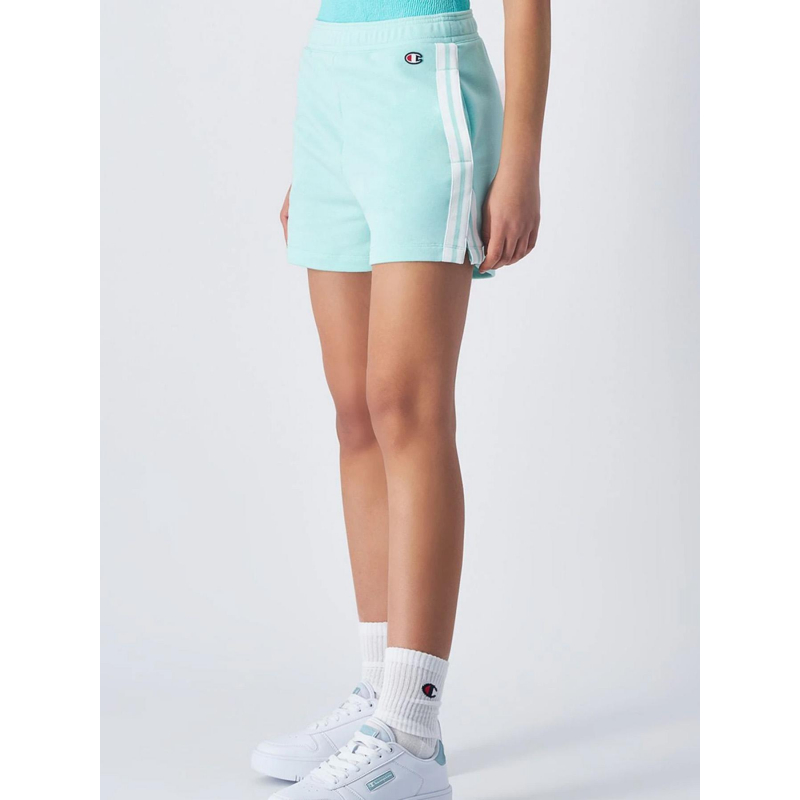 Short logo brodé vert d'eau femme - Champion