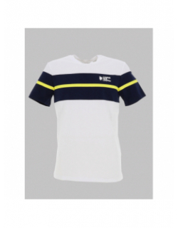 T-shirt wimbledon jaune blanc homme - Comme Des Loups