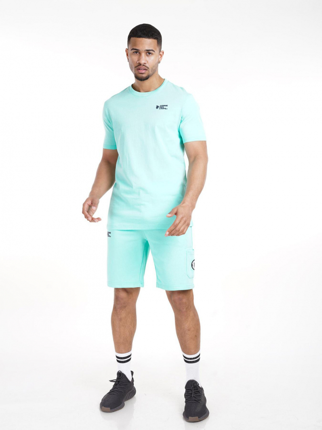 Short jogging classico vert d'eau homme - Comme Des Loups