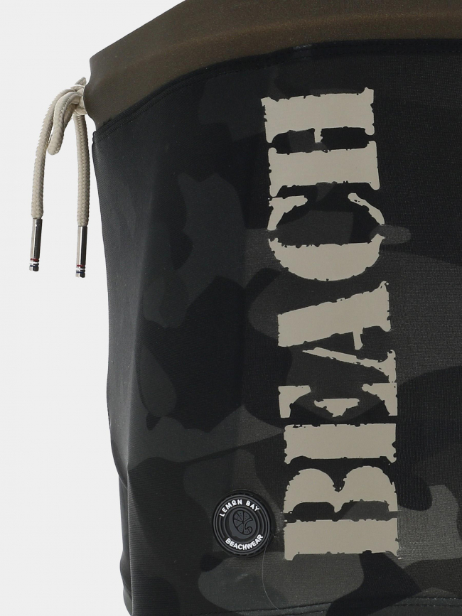 Short de bain camouflage kaki homme - Lemon Bay