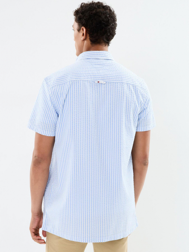 Chemise regular stripe seers bleu homme - Tommy Jeans