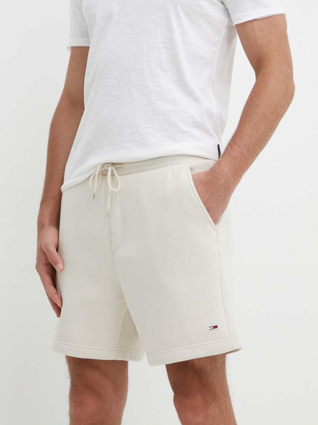 Short molletonné beach fleece beige homme - Tommy Jeans