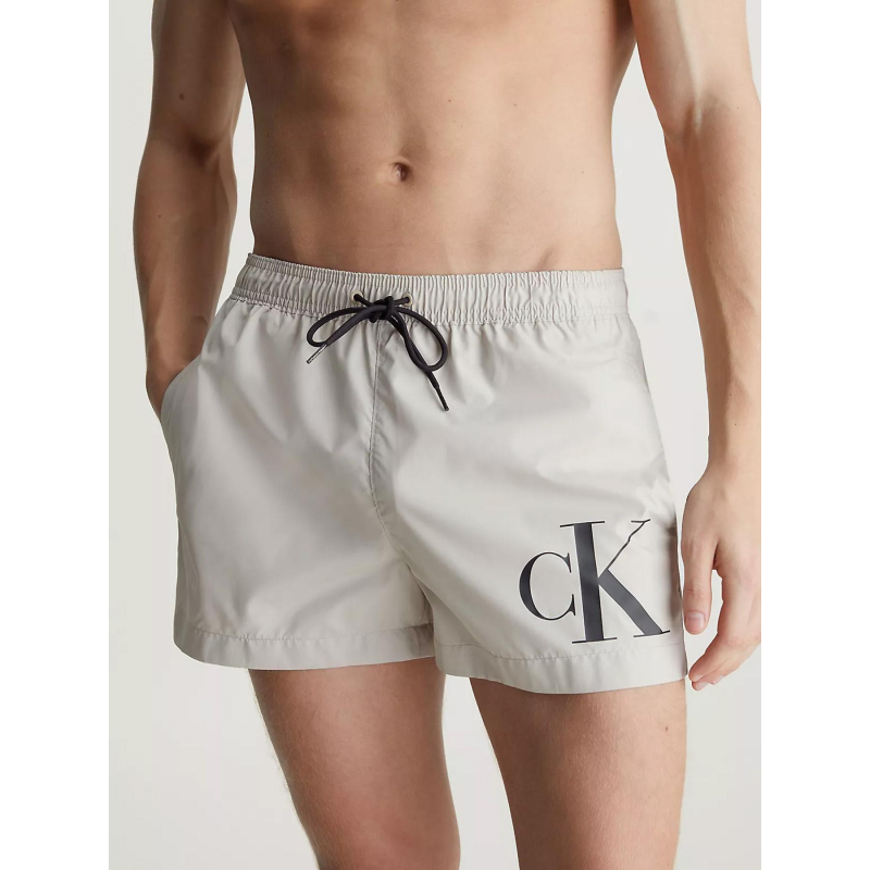 Short de bain drawstring beige homme - Calvin Klein