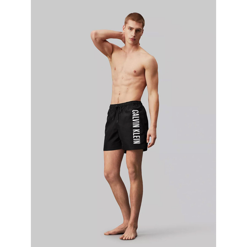 Short de bain medium drawstring noir homme - Calvin Klein