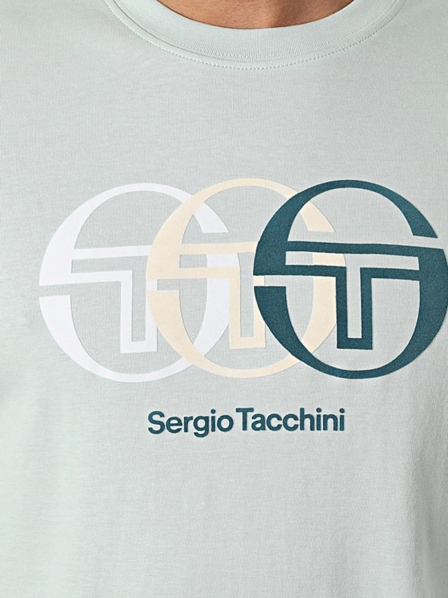 T-shirt logo triade vert d'eau homme - Sergio Tacchini