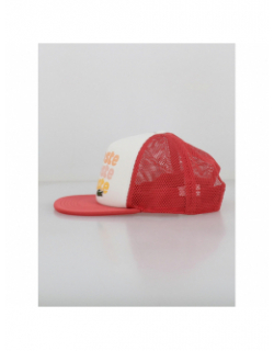 Casquette trucker imprimé logo ocre - Lacoste