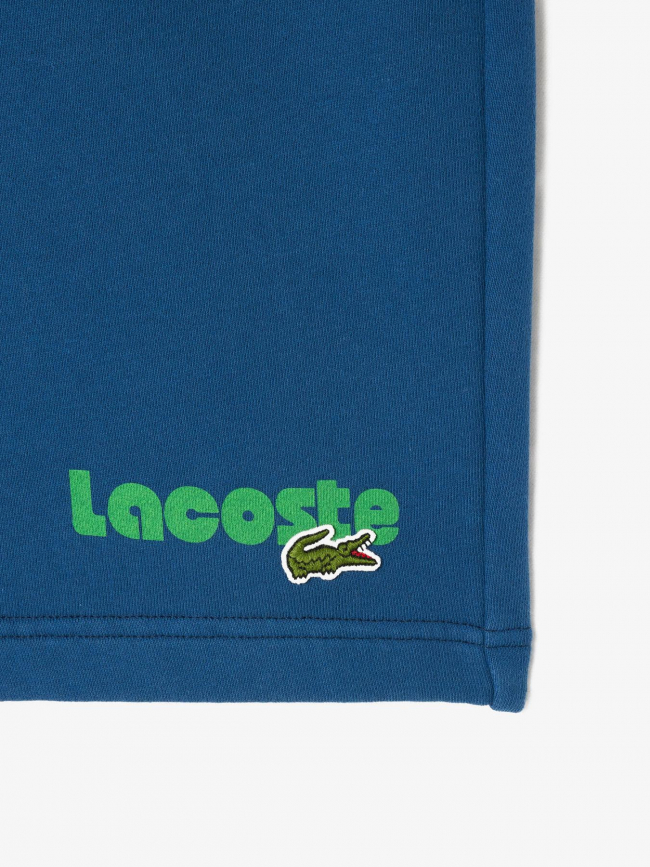 Short long logo bleu homme - Lacoste