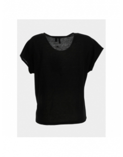 Top col v joy linnen noir femme - Vero Moda