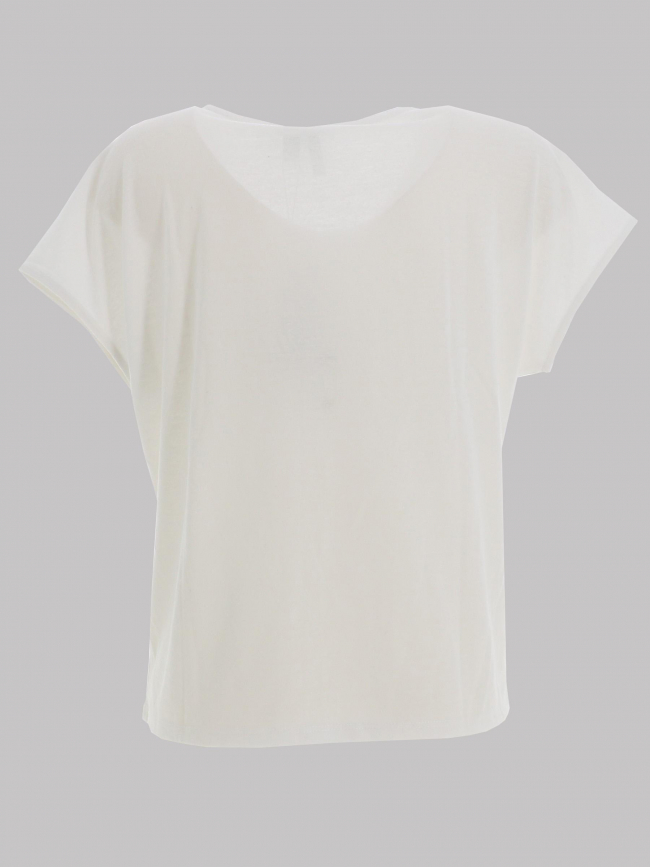 Top col v joy linnen blanc femme - Vero Moda