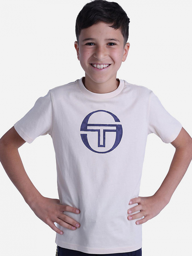 T-shirt pixel co beige enfant - Sergio Tacchini