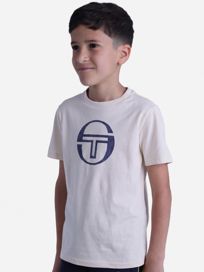 T-shirt pixel co beige enfant - Sergio Tacchini