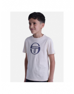 T-shirt pixel co beige enfant - Sergio Tacchini