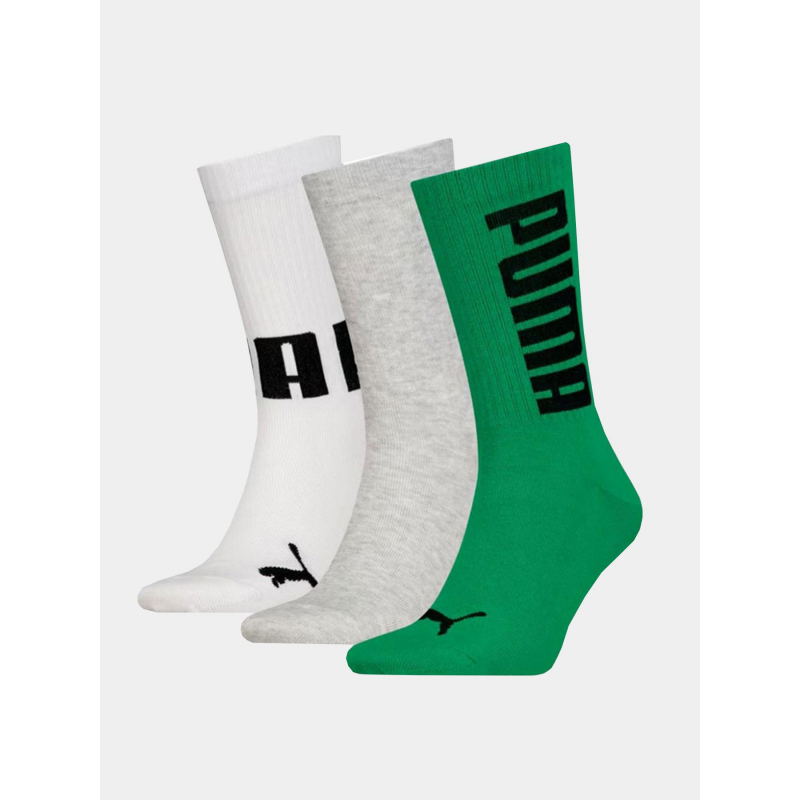 Lot de 3 paires de chaussettes logo blanc unisexe - Puma