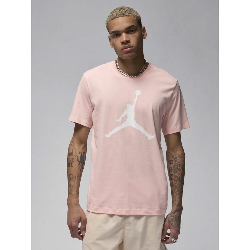 T-shirt logo jordan jumpman rose homme - Nike