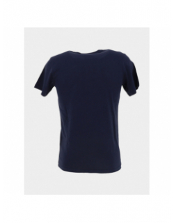 T-shirt jersey logo serigraphie bleu marine homme - Schott