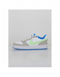 Baskets court borough recraft gs blanc gris vert enfant - Nike