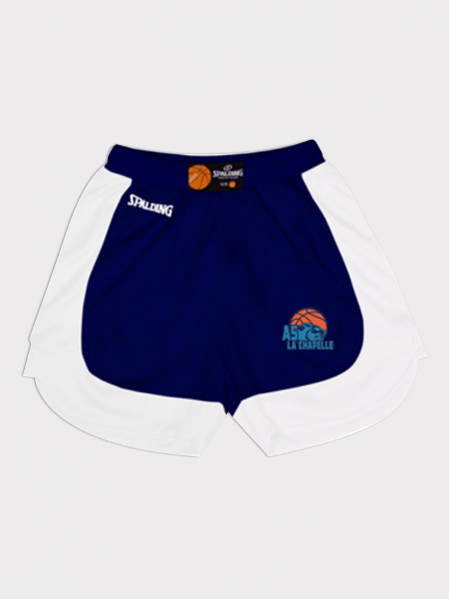 Short de basketball as la chapelle bleu marine enfant - Spalding