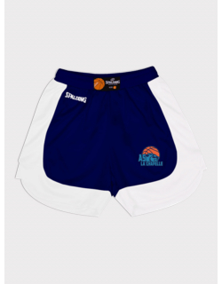 Short de basketball as la chapelle bleu marine enfant - Spalding