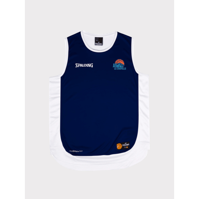 Maillot de basketball as la chapelle tank bleu marine - Spalding