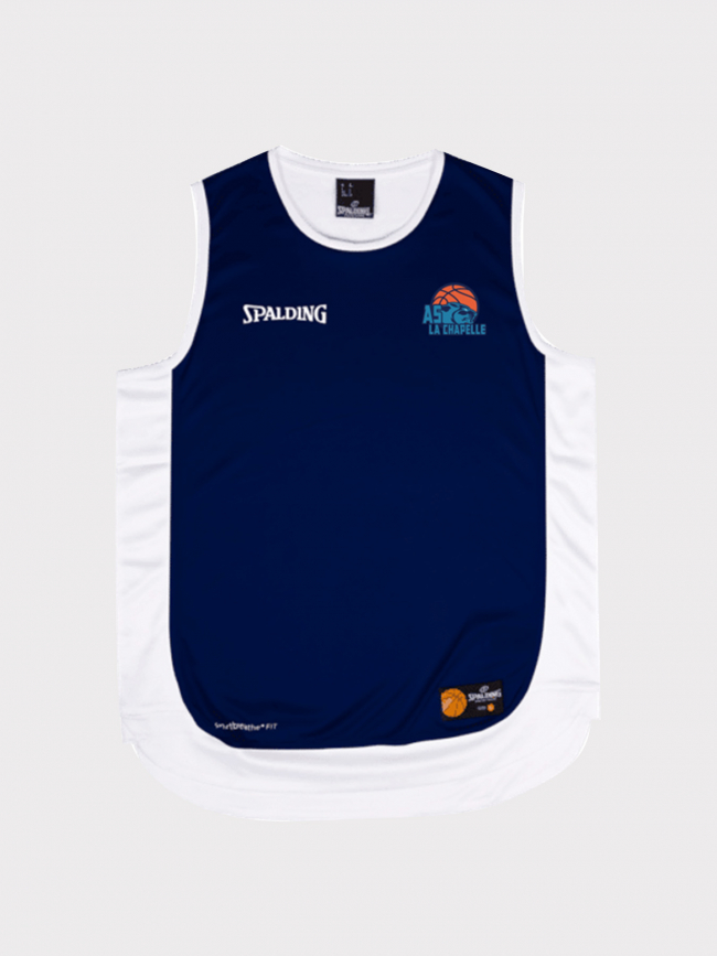 Maillot de basketball as la chapelle tank bleu marine - Spalding