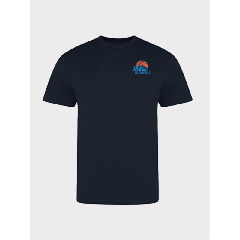 T-shirt basket club la chapelle bleu marine