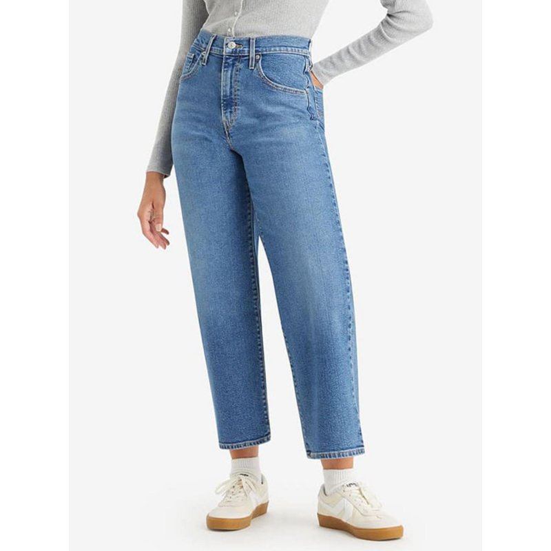 Jean large taille haute bleu femme - Levi's