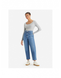 Jean large taille haute bleu femme - Levi's