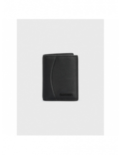 Portefeuille en cuir minimal focus bifold noir homme - Calvin Klein