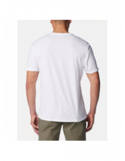 T-shirt basic logo blanc homme - Columbia