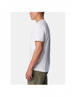 T-shirt basic logo blanc homme - Columbia