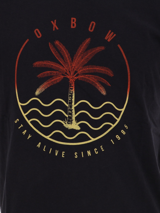 T-shirt imprimés stream bleu marine homme - Oxbow