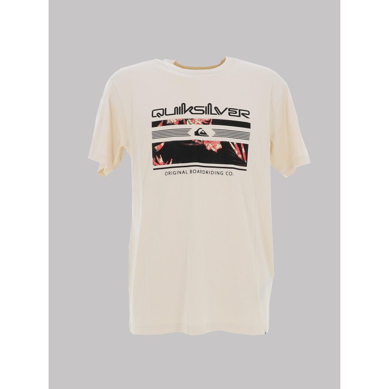 T-shirt hide palm locked beige homme - Quiksilver