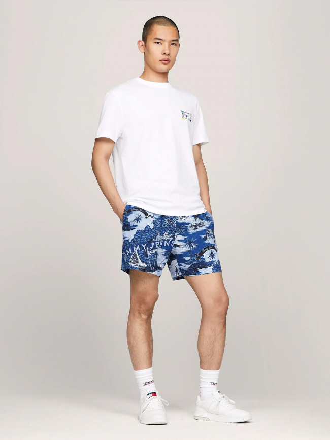 T-shirt regular flower power blanc homme - Tommy Jeans