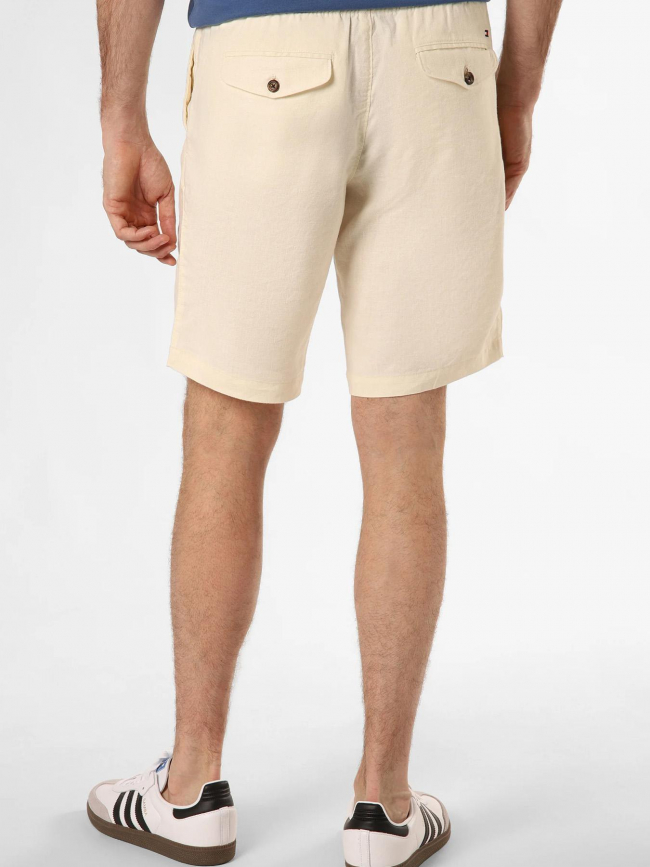 Short en lin harlem beige homme - Tommy Hilfiger