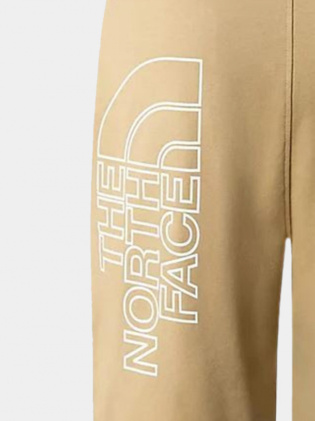 Short jogging graphic logo beige homme - The North Face