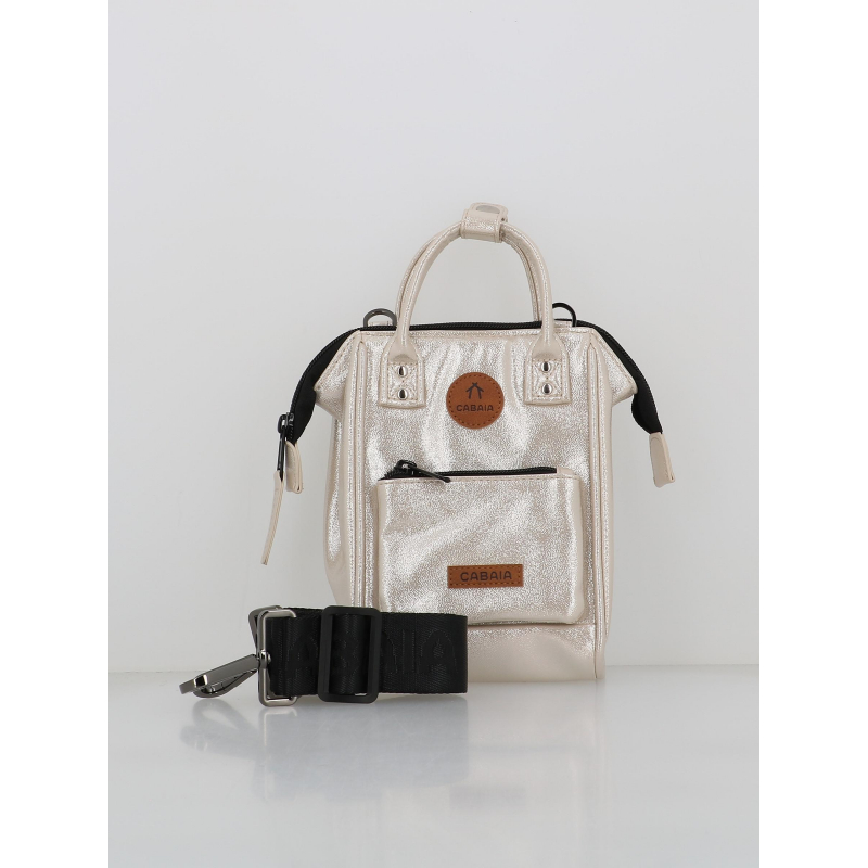 Sac bandoulière nano honolulu argenté femme - Cabaïa