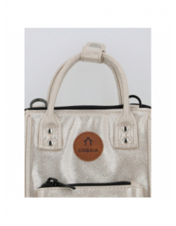 Sac bandoulière nano honolulu argenté femme - Cabaïa