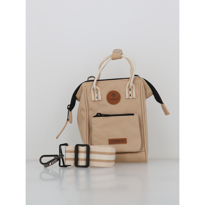 Sac bandoulière nano lobito beige femme - Cabaïa